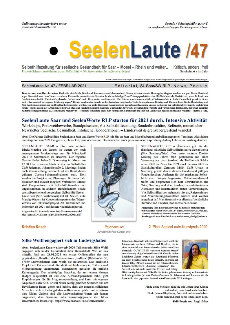 SeelenLaute-Zeitung 47 –  SL Saar, INFO 2021/2